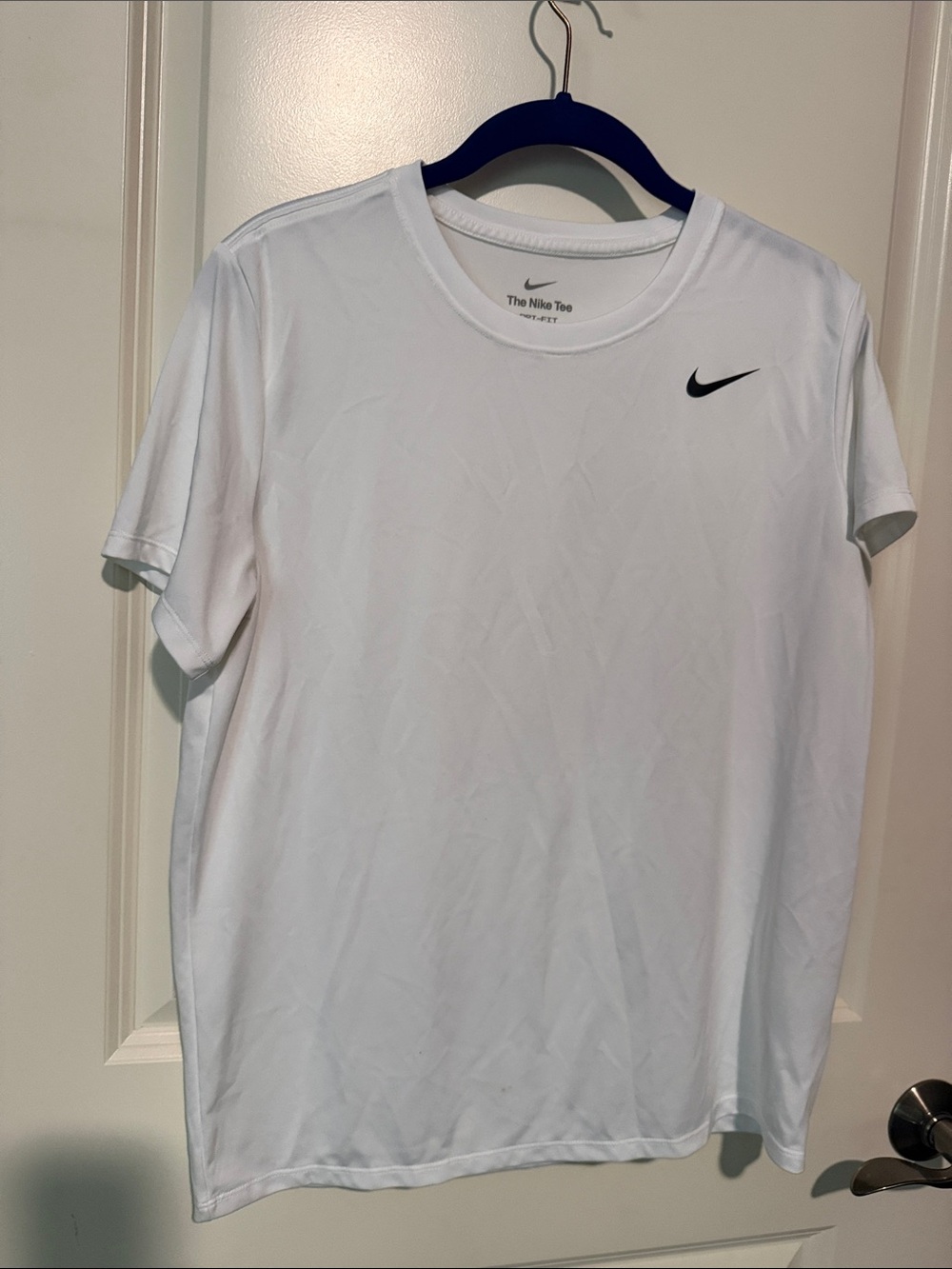 Nike White Dri-FIT Short Sleeve Tee